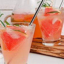 Pink Grapefruit and Rosemary Gin Mocktail
