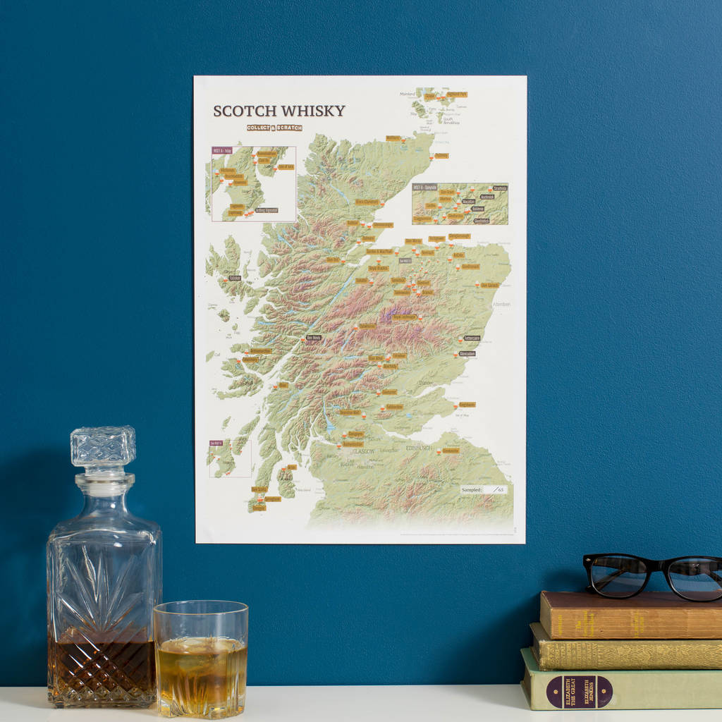 whiskey distillery map of scotland