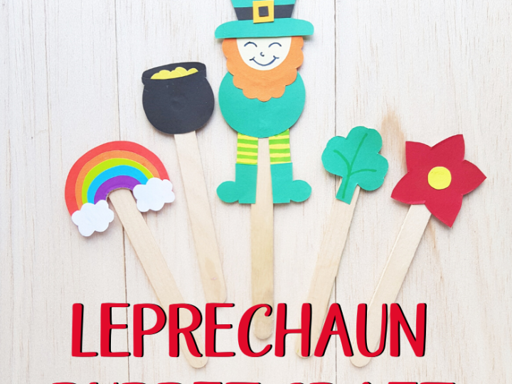 Popsicle Stick Leprechaun Puppet Craft