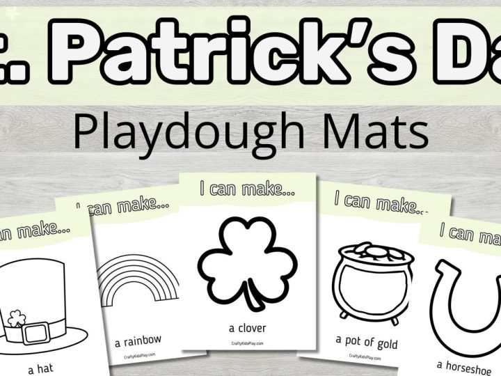 St. Patrick's Day Playdough Mats
