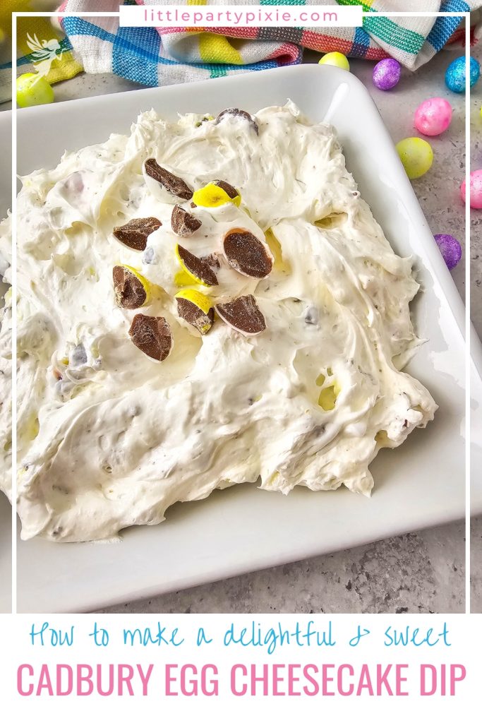Cadbury Egg Cheesecake Dip