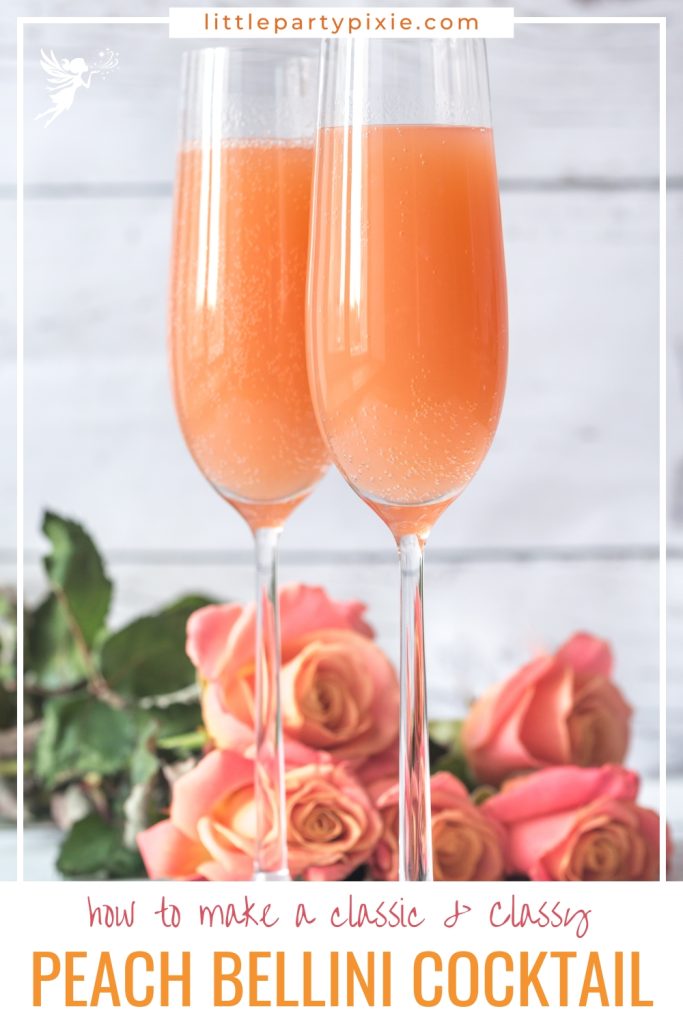 Peach Bellini Cocktail