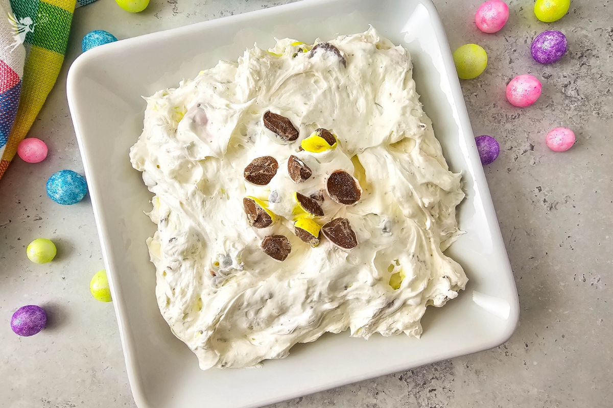Cadbury Egg Cheesecake Dip