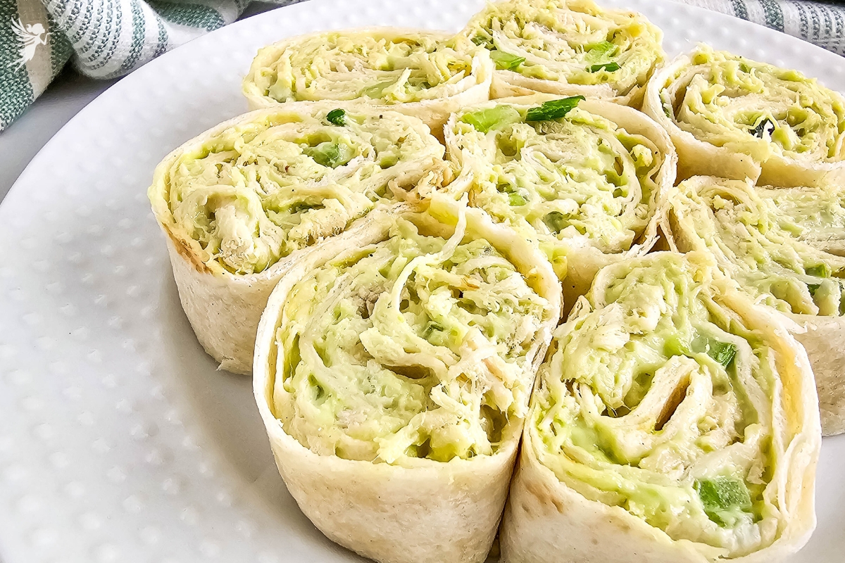 Chicken Avocado Salad Pinwheels