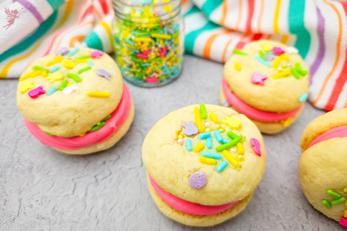 pretty pastel colored whoopie pies