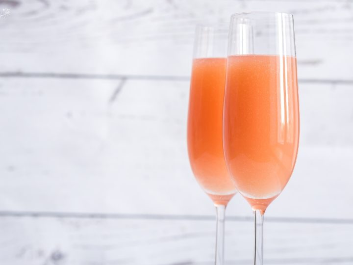 Peach Bellini Cocktail
