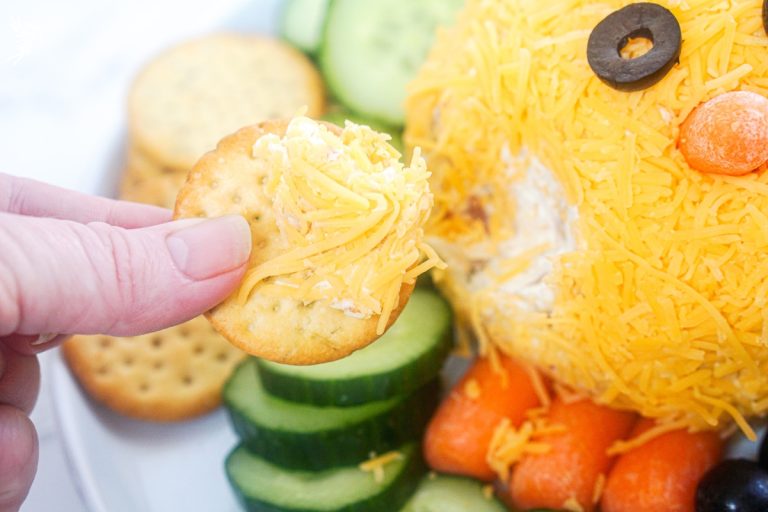 Easter Chick Cheeseball Dip