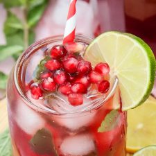Ruby Magic: Pomegranate Fizz Mocktail