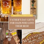 collage of images gift ideas related to beer drewing and drinking