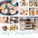 collage of images edible gift ideas for Mother's day