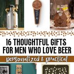 beer lover gift ideas in a collage of images