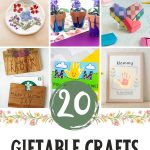 a collage of images crafts that kids can make as gifts for motheres day