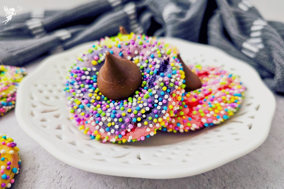 Tie-dye Unicorn Hershey's Kisses Cookies