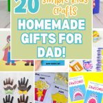 collage of craft images homemade gifts for dad