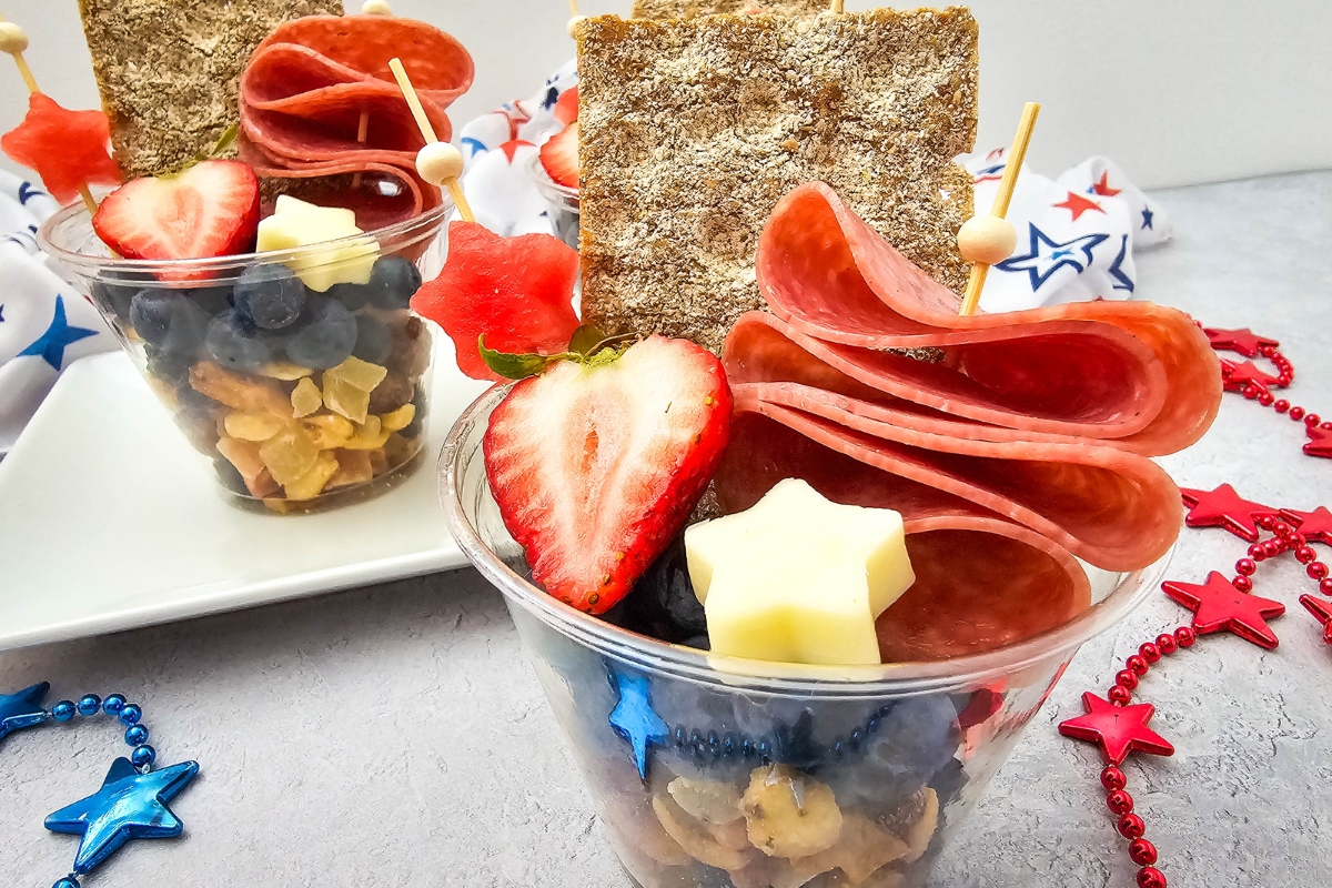 Red White Blue Charcuterie Cup