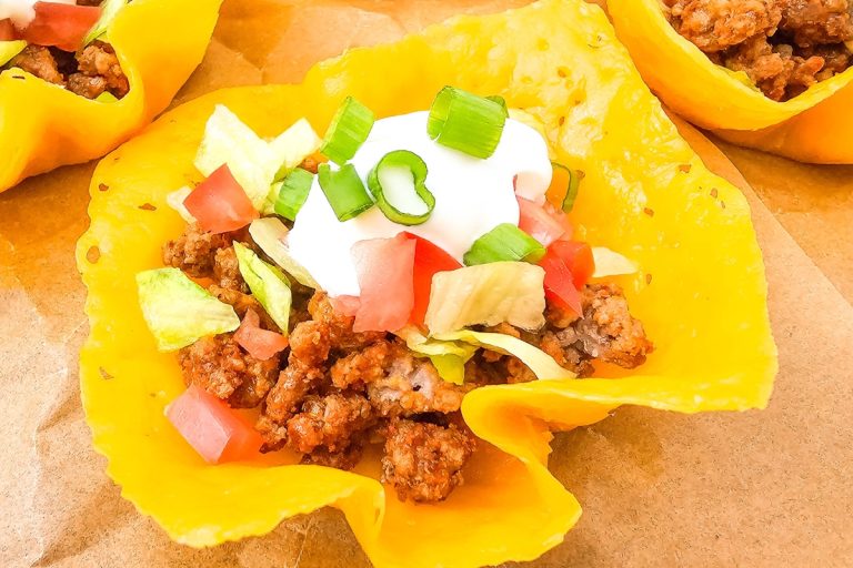 Cheddar Cheese Taco Cups