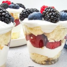 Red White & Blue Shortcake Cups Recipe