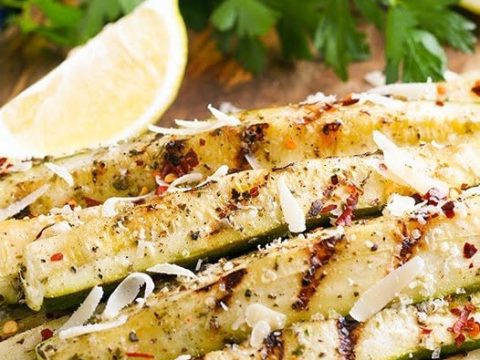 Grilled Zucchini Parmesan