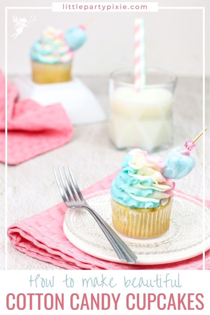 Cotton Candy Cupcakes