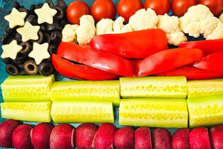 4th of July Patriotic Veggie Platter