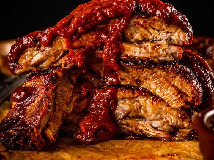 Juicy Grilled St. Louis Ribs with Coffee Molasses BBQ Sauce