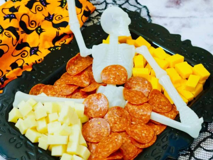 Dollar Tree Skeleton Charcuterie Board