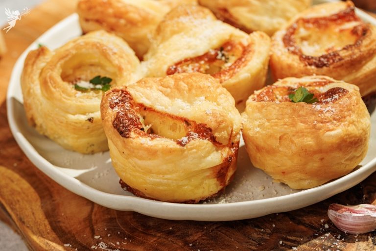 Cheesy Garlic Cruffins