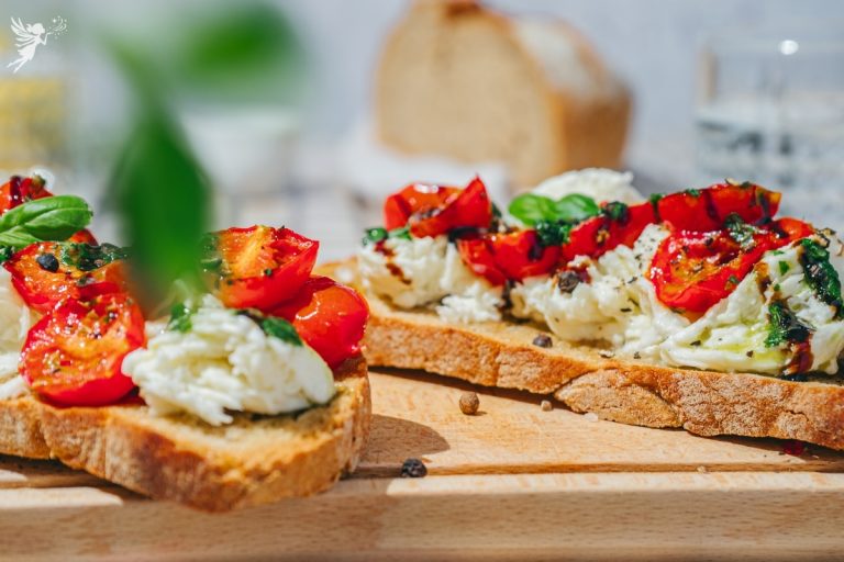 Savory Burrata Toast Roasted Tomatoes