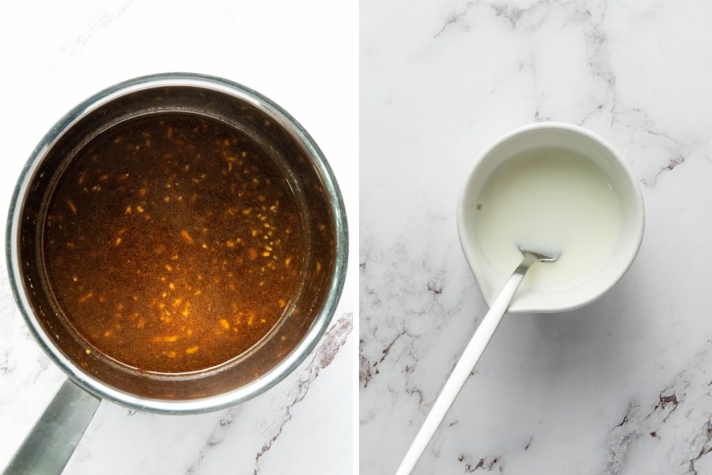 Process image for making Asian Chicken Sticky Wings