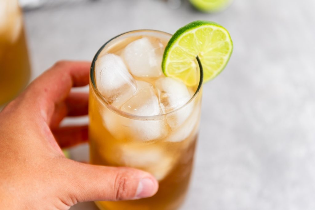 Dark and Stormy Cocktail