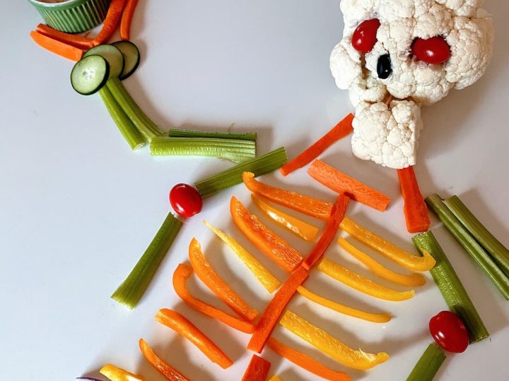 Skeleton Veggie Tray