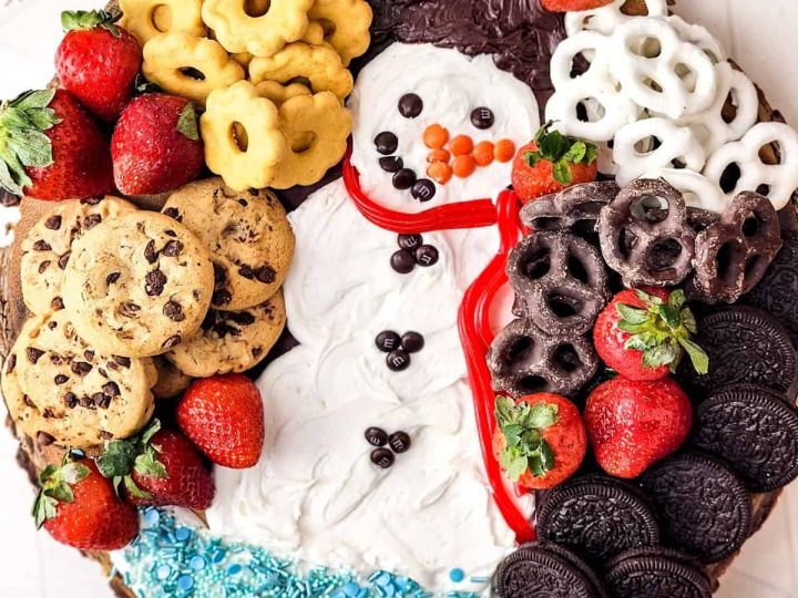 Snowman Buttercream Dessert Board