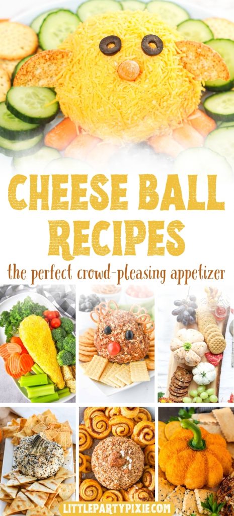 collage of images cheese ball recipes
