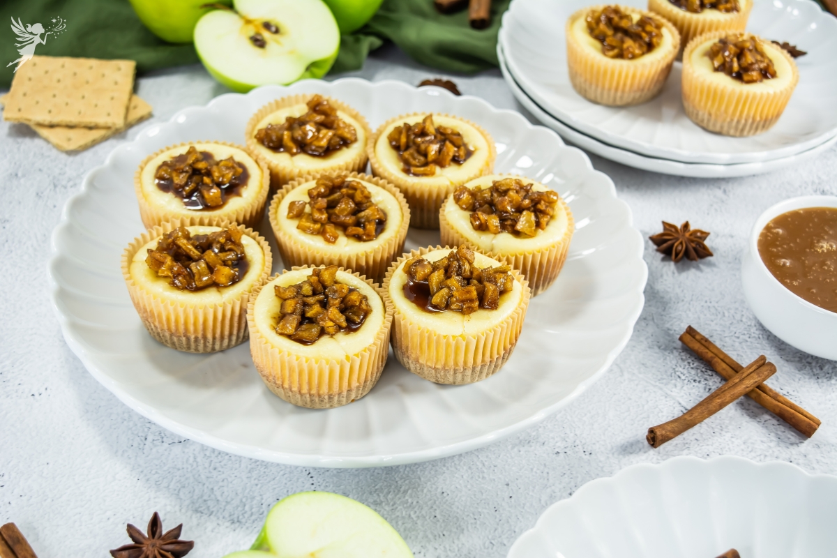 Caramel Apple Cheesecakes