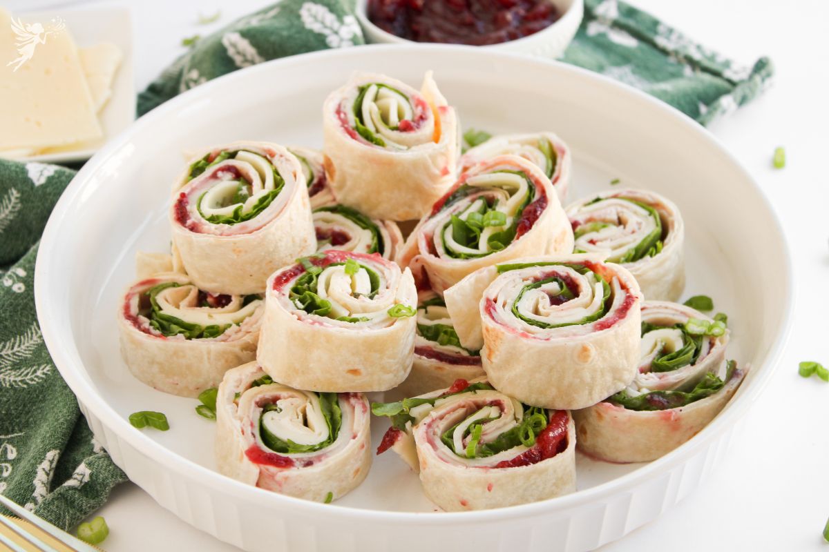 Cranberry Turkey Pinwheels
