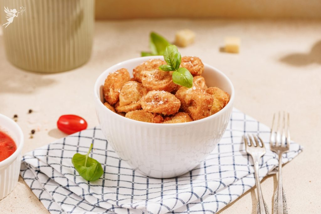 Crispy Parmesan Fried Tortellini