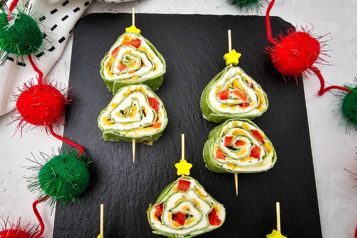 Christmas Tree Pinwheels