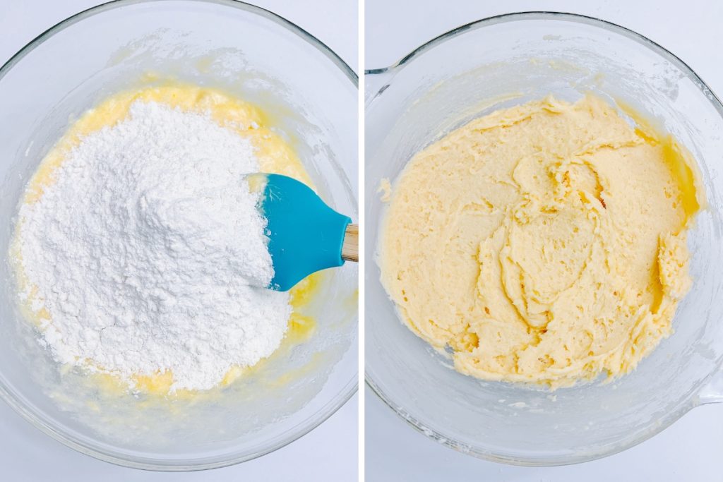 Process image for making Chocolate Peppermint Pudding Shots - preparing cookie dough mixture