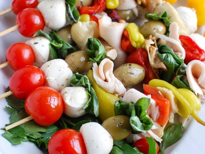 Mediterranean Antipasto Skewers