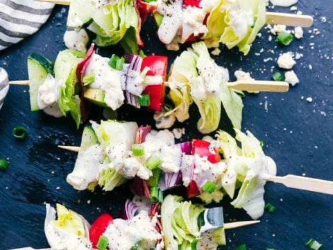 Wedge Salad Skewers