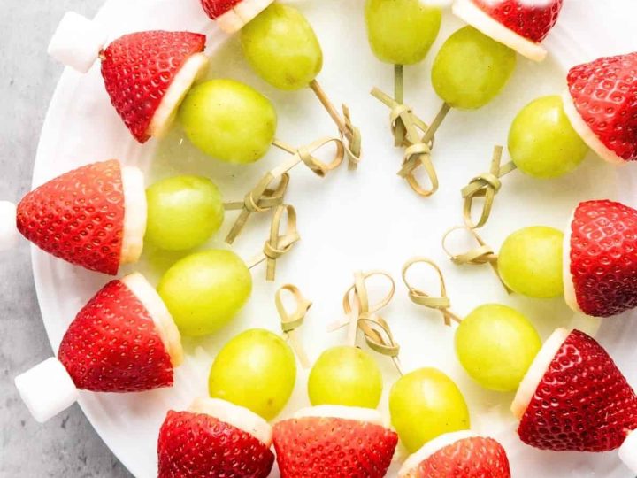 Grinch Fruit Kabobs