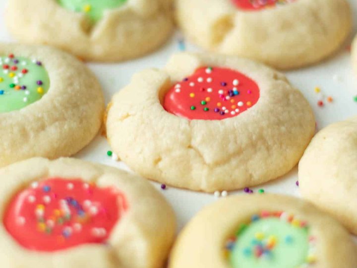 Thumbprint Cookies with Icing