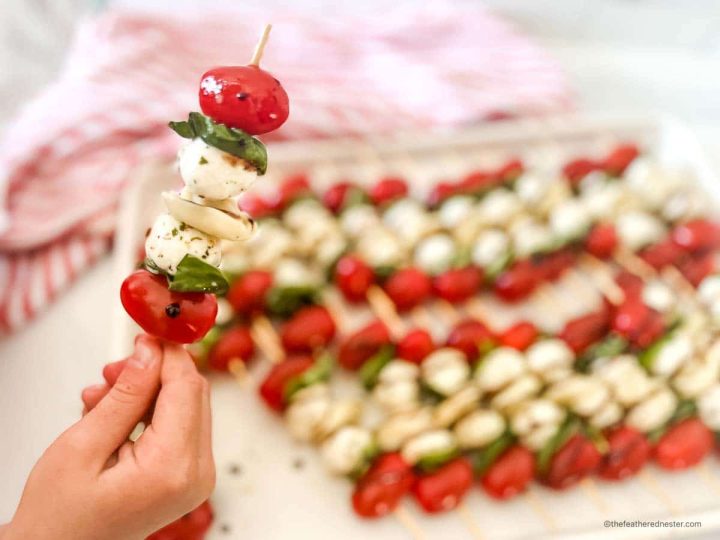 Tortellini Caprese Skewers