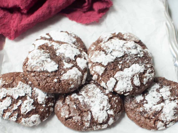 Christmas Crinkle Cookies