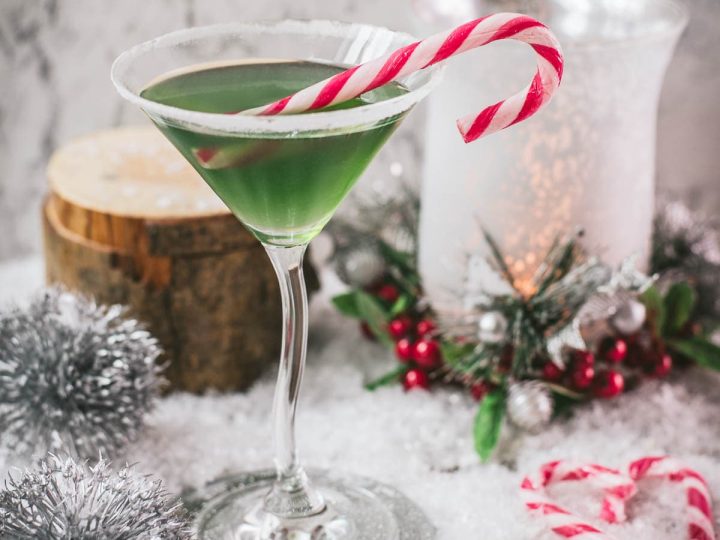 Cranberry Peppermint Martini