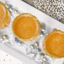 Shimmering Golden Champagne Cocktail