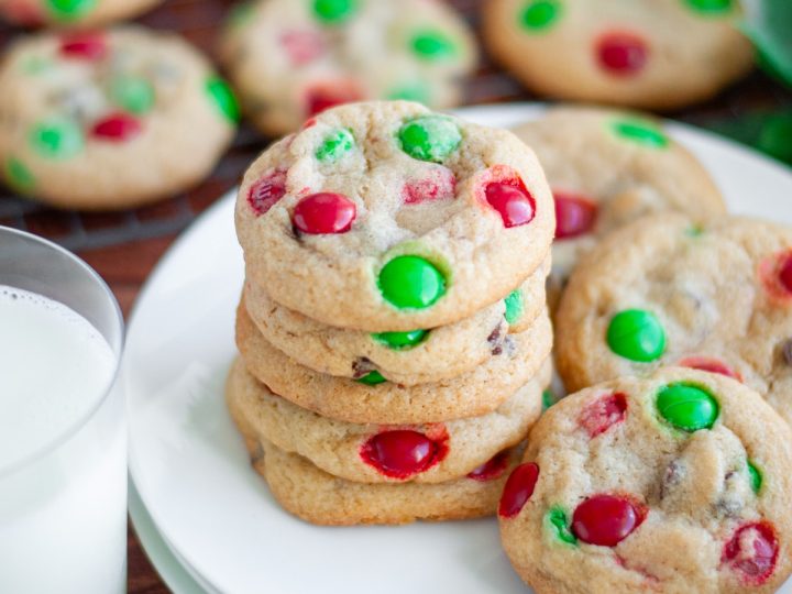 Christmas M&M Cookies