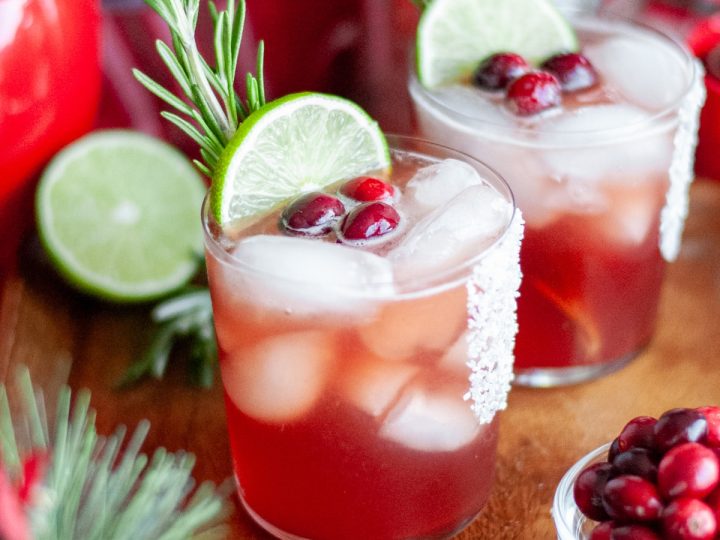 Christmas Cranberry Margaritas