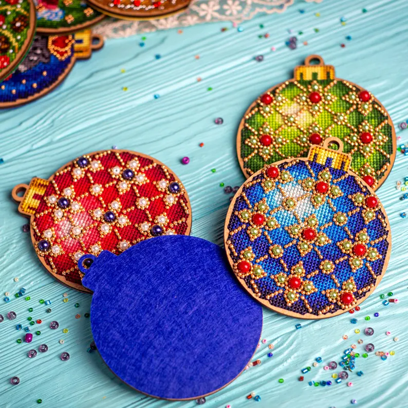 ornament embroidery DIY gift set etsy
