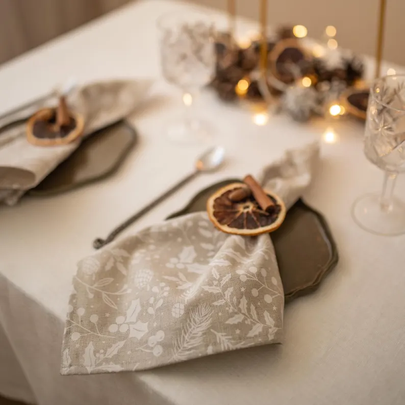 elegant linen cloth napkins etsy